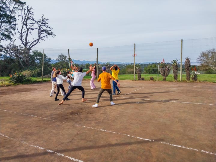 Pathfinder-Impact Gap Year at Carmel Coastal Retreat - Basketball fun
